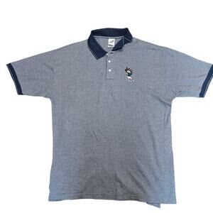 Vintage Taz Tasmanian Devil Golf Polo Warner Bros Studio Men’s Large Cotton